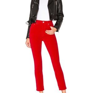 RE/DONE Originals Velvet High Rise Ankle Crop Size 28